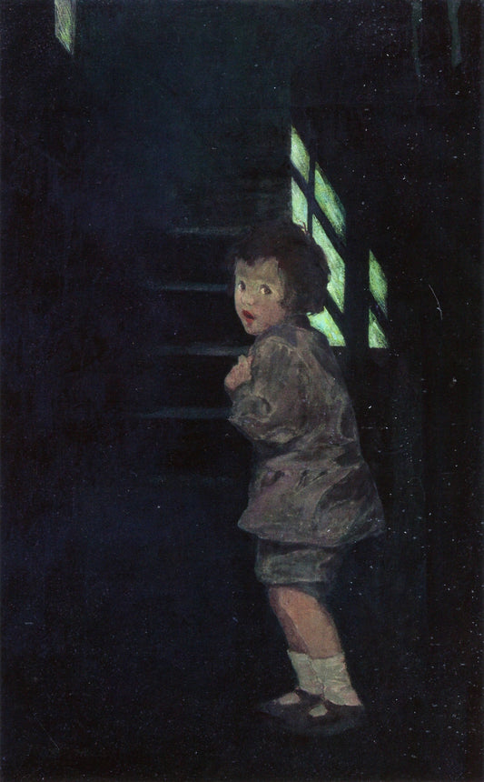 The Dark, vintage artwork by Jessie Willcox Smith, 12x8" (A4) Poster