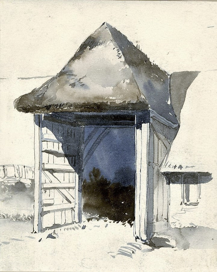 Doorway of a Shed, vintage artwork by William James Müller, A3 (16x12") Poster Print