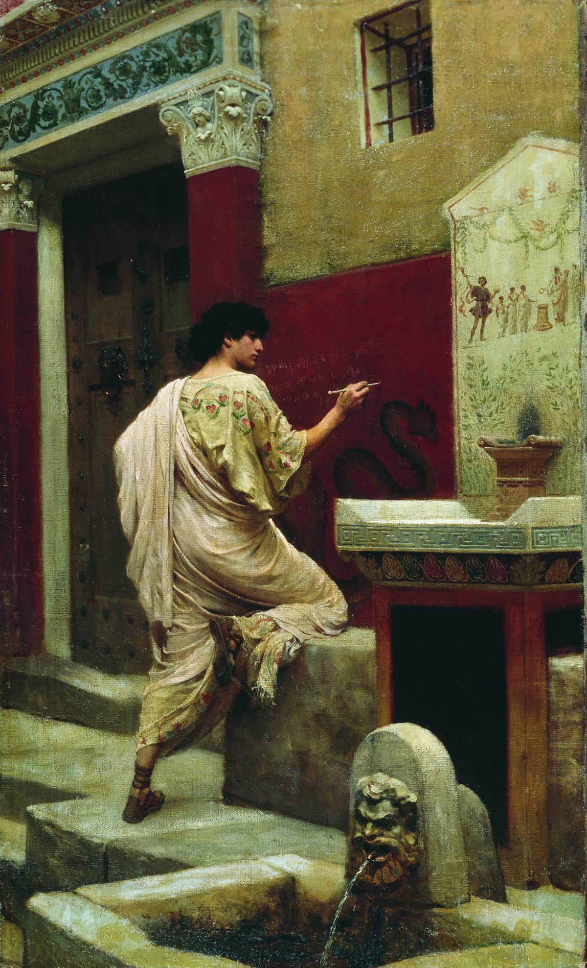 The Walls of Pompeii by Stefan Bakalowicz,A3(16x12")Poster
