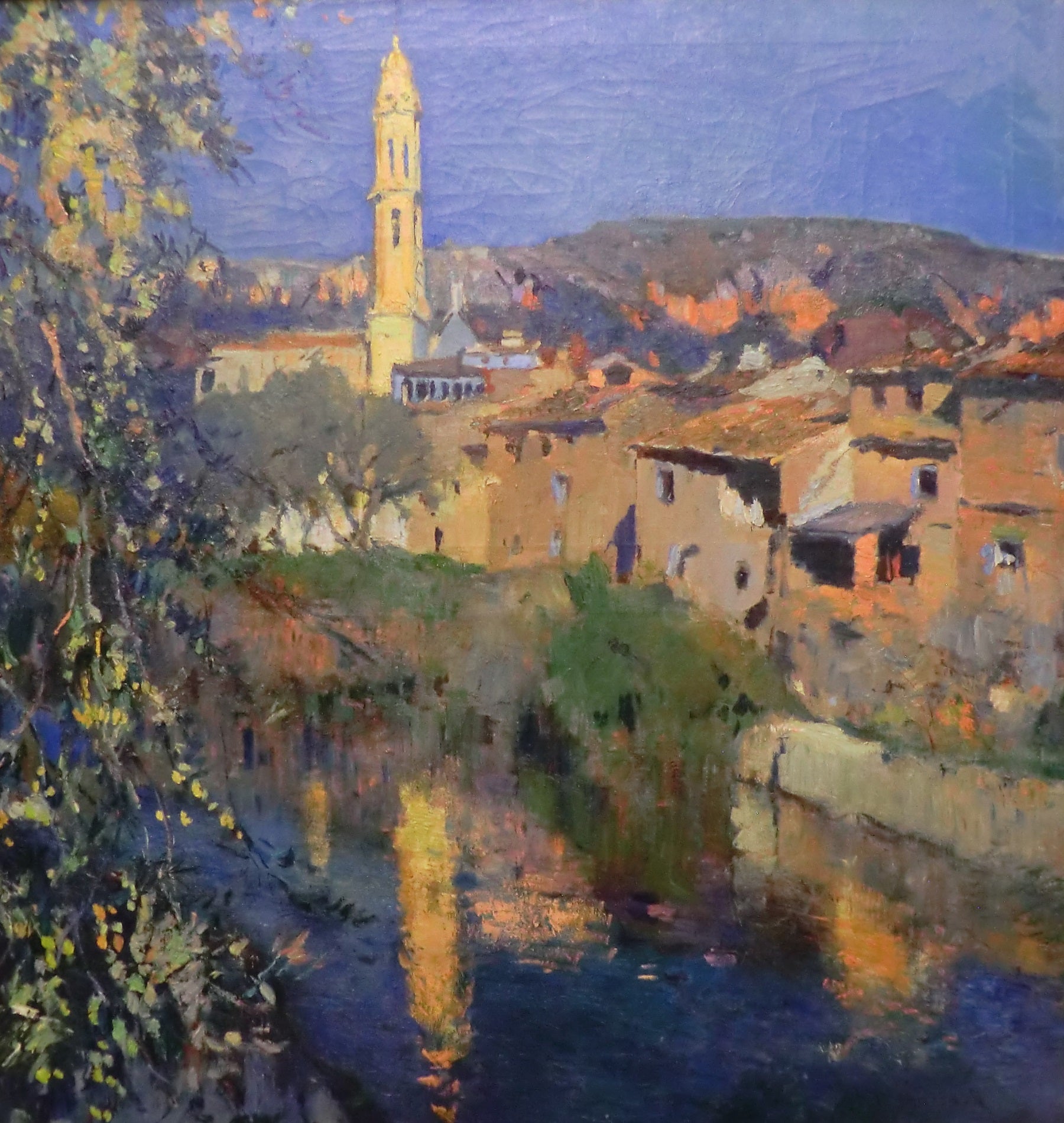 El espejo de la iglesia (Mirror of the Church), vintage artwork by Joaquin Mir  Trinxet, 12x8" (A4) Poster