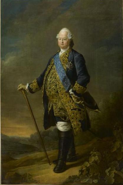 Louis de Bourbon, comte de Clermont, vintage artwork by François-Hubert Drouais, 12x8" (A4) Poster