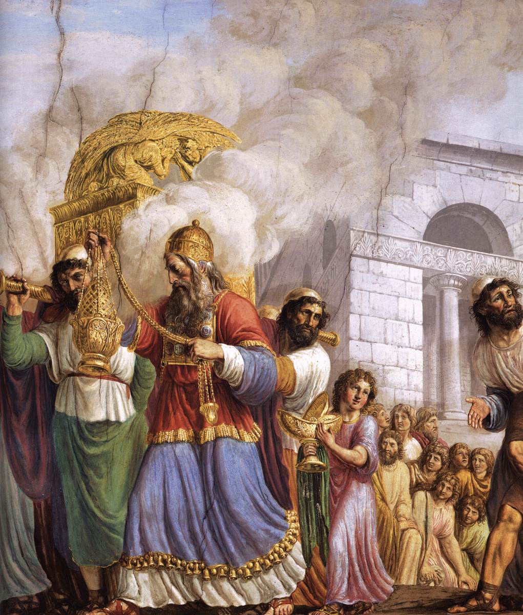 Transportation of the Ark of the Covenant Containing the Tablets of the Law, vintage artwork by Luigi Ademollo, 12x8" (A4) Poster