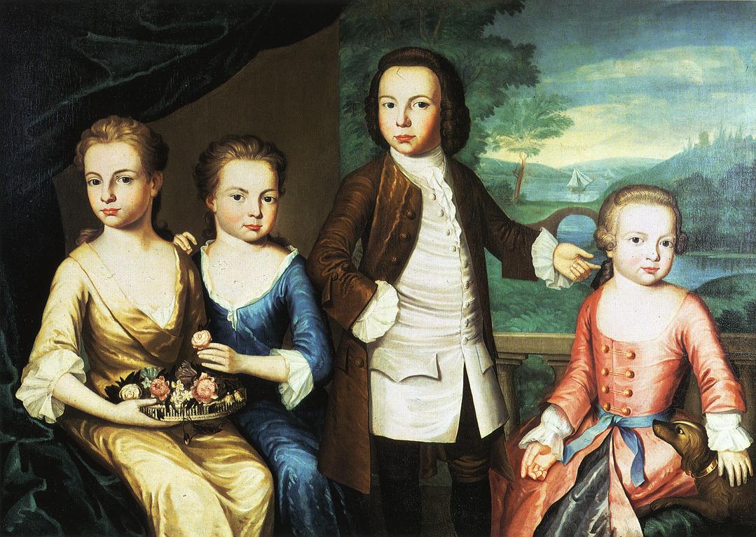 The Gore Children, vintage artwork by John Singleton Copley, 12x8" (A4) Poster