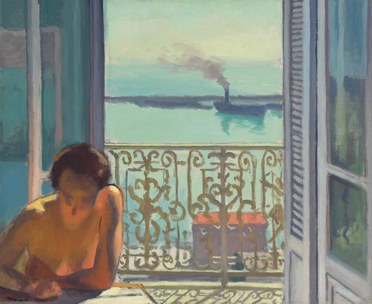 Back-Lighting, Alger, vintage artwork by Albert Marquet, 12x8" (A4) Poster