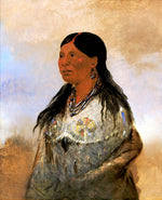 Hón-je-a-pút-o, Wife of Bear-catcher, vintage artwork by George Catlin, A3 (16x12") Poster Print