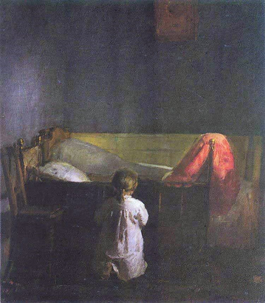 Evening Prayer by Anna Ancher,A3(16x12")Poster