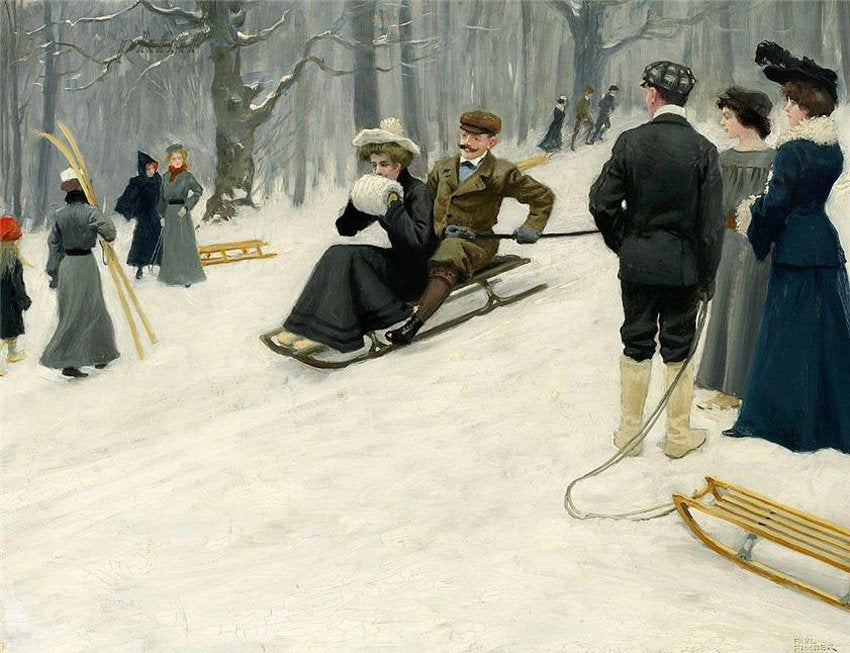 ed ride in Sondermarken, Copenhagen by Paul-Gustave Fischer,A3(16x12")Poster