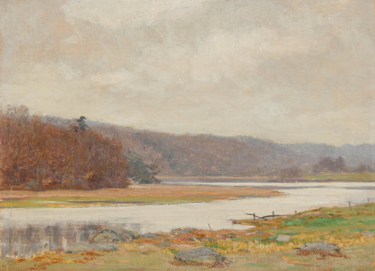 by  the Lieutenant River, vintage artwork by Allen Butler Talcott, 12x8" (A4) Poster