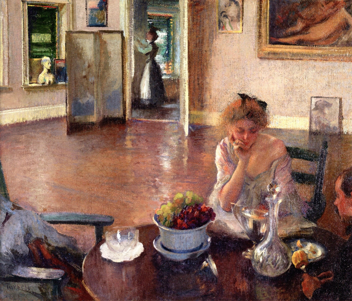 The Breakfast Room by Edmund Tarbell,A3(16x12")Poster