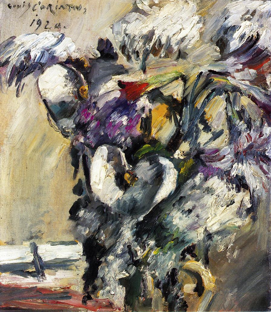 Chrysanthemums and Callas by Lovis Corinth,A3(16x12")Poster