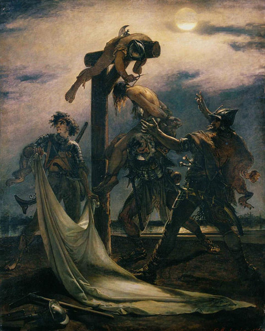 Dózsa's People, vintage artwork by Viktor Madarász, 12x8" (A4) Poster