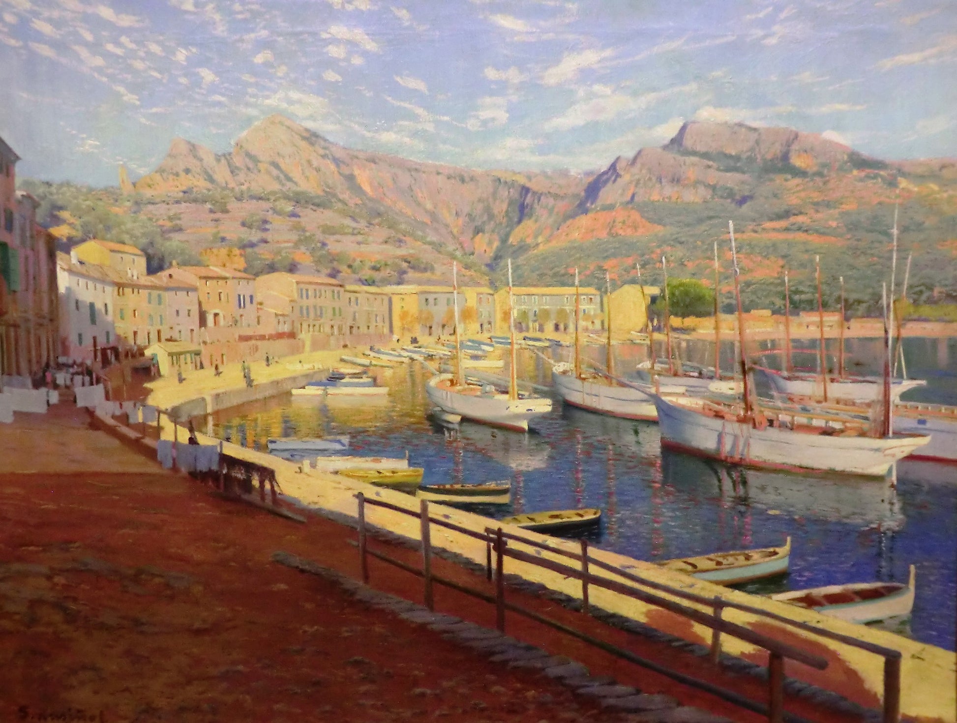 El puerto de Soller by Santiago Rusinol Prats,A3(16x12")Poster
