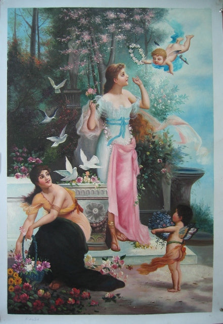 The Arrival of Spring by Hans Zatzka,A3(16x12")Poster