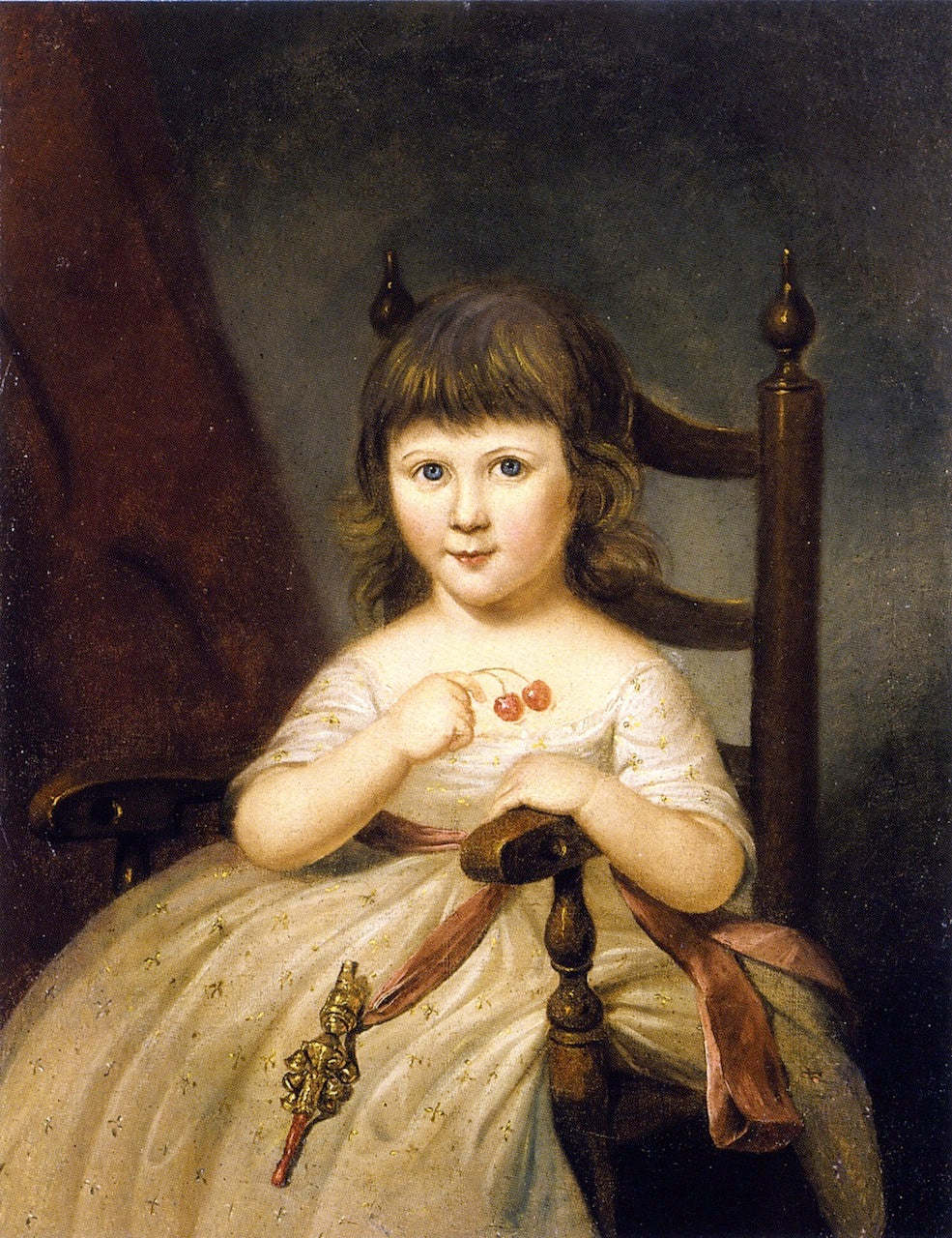 Mary O'Donnell, vintage artwork by Charles Willson Peale, 12x8" (A4) Poster