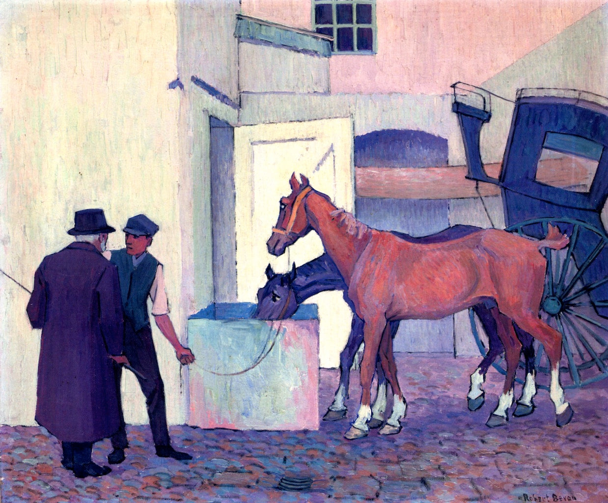 Crocks, vintage artwork by Robert Bevan, 12x8" (A4) Poster