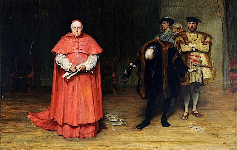 The Disgrace of Cardinal Wolsey, vintage artwork by John Pettie, RA, 12x8" (A4) Poster