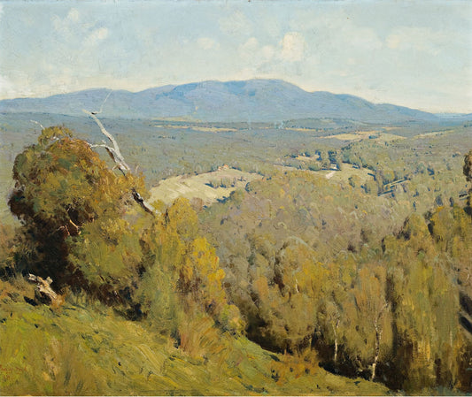 Yarra Valley Landscape, vintage artwork by Penleigh Boyd, 12x8" (A4) Poster
