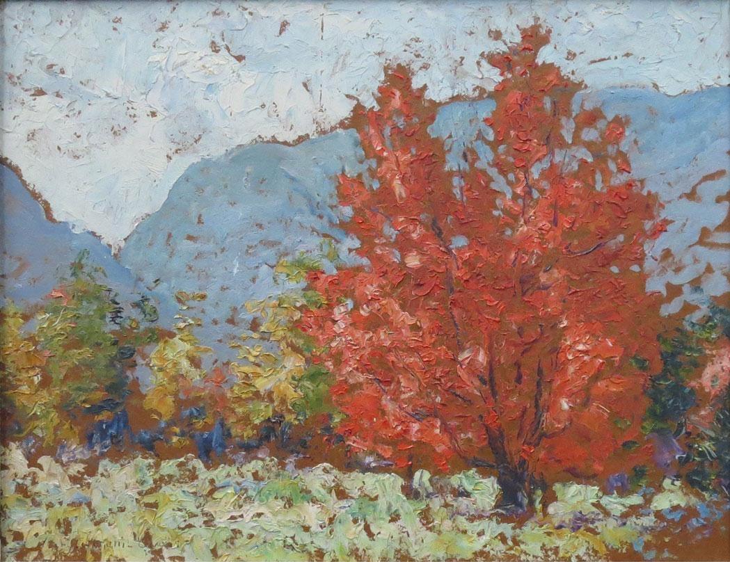 Autumn Day, vintage artwork by Mary Fairchild MacMonnies Low, 12x8" (A4) Poster
