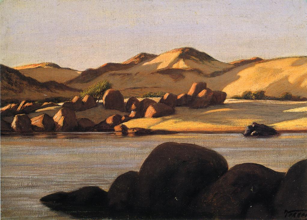 Egyptian Nile, vintage artwork by Elihu Vedder, 12x8" (A4) Poster