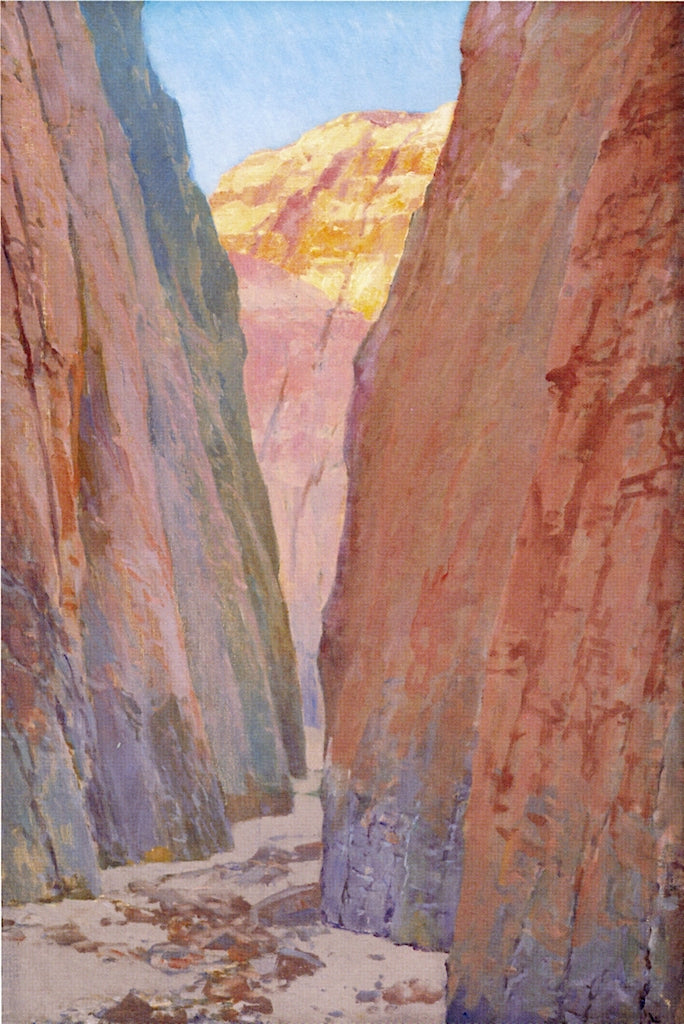 Desert Gorge: Calico by Fernand H. Lungren,A3(16x12