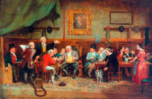 Political Differences, vintage artwork by William Parrott, A3 (16x12") Poster Print