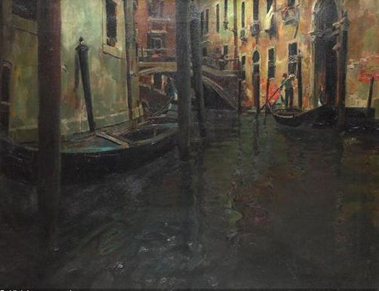 Venecia, vintage artwork by Enrique Martinez Cubells, 12x8" (A4) Poster