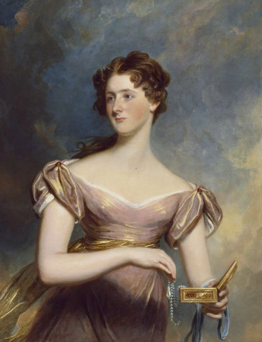 Portrait of Miss Moffat, vintage artwork by Sir Martin Archer Shee, 12x8" (A4) Poster