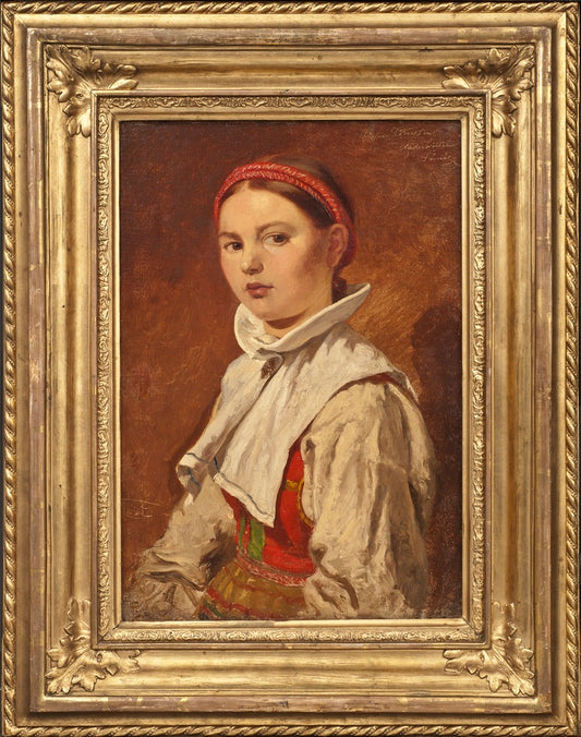 Sasser Kerstin Andersdotter, vintage artwork by Johan Fredrik Hockert, 12x8" (A4) Poster