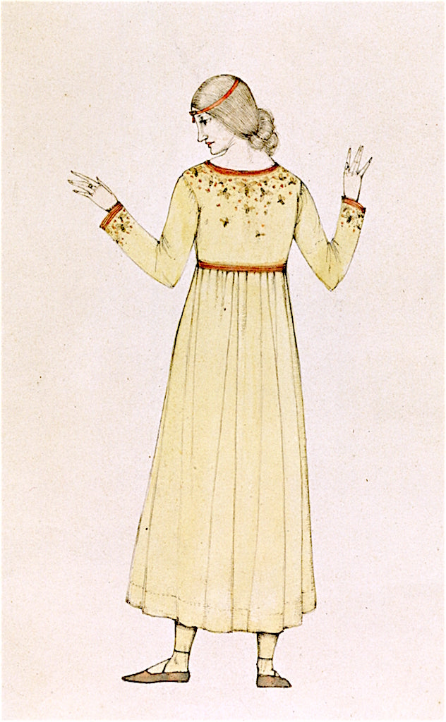 The Artist in a Dress of Her Own Design by Winifred Knights,16x12(A3) Poster