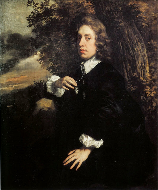 Everhard Jabach, vintage artwork by Peter Lely, 12x8" (A4) Poster