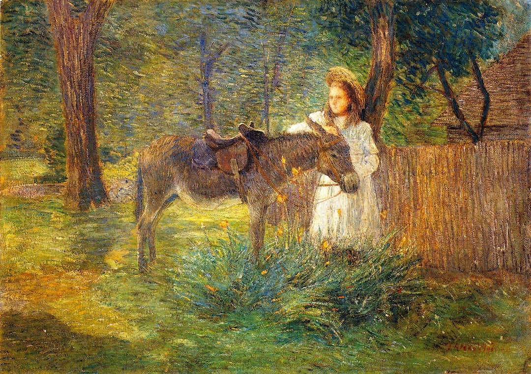 After the Ride by Julian Alden Weir,A3(16x12")Poster