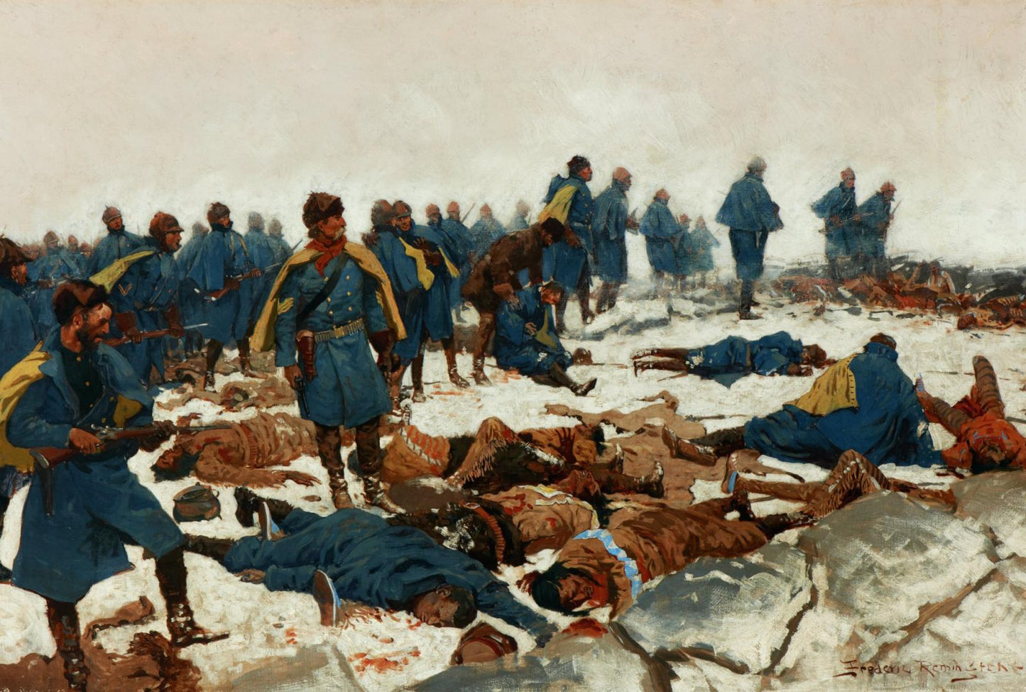 Battle of War Bonnet Creek by Frederic Remington,A3(16x12")Poster