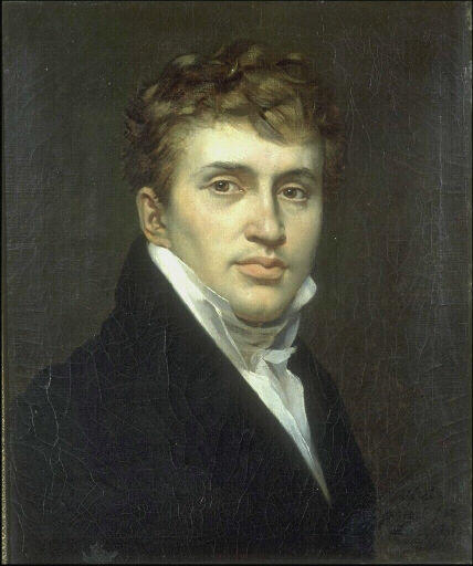 Self portrait, vintage artwork by Abel de Pujol, 12x8" (A4) Poster