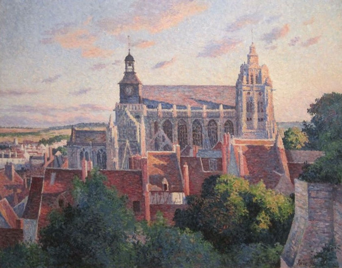 thedral at Gisors, View from the Ramparts by Maximilien Luce,A3(16x12