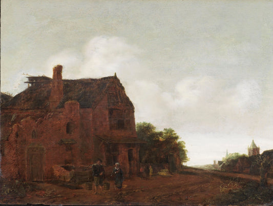 The Farm Well, vintage artwork by Emanuel Murant, 12x8" (A4) Poster