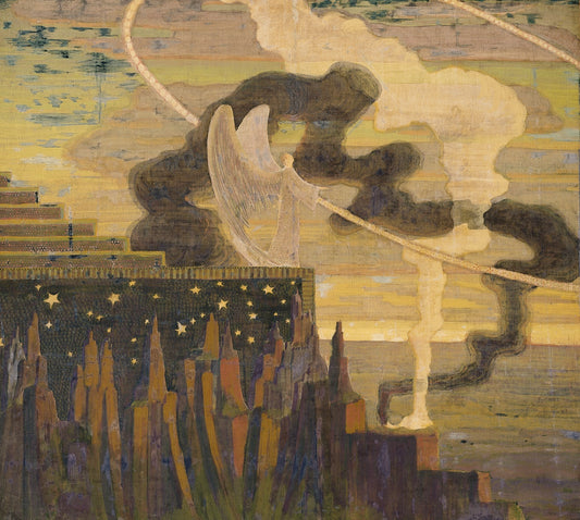 The Offering, vintage artwork by Mikalojus Ciurlionis, 12x8" (A4) Poster