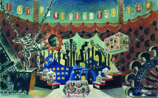 England by Boris Mikhailovich Kustodiev,16x12(A3) Poster