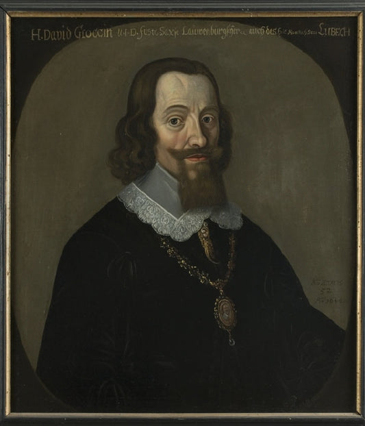David Gloxin, vintage artwork by Anselm van Hulle, 12x8" (A4) Poster