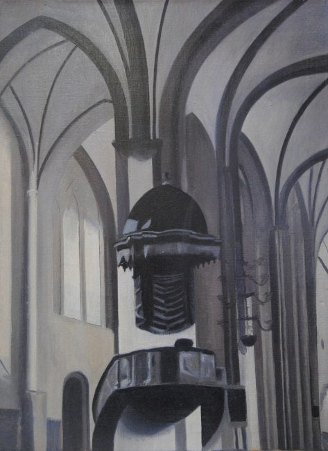 Cathedral's Interior by Johan Krouthen,A3(16x12")Poster