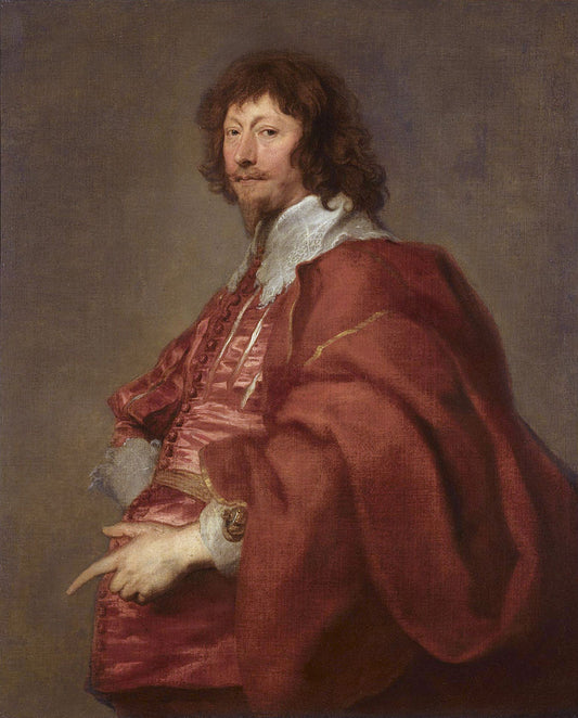 Endymion Porter (1587-1649), vintage artwork by Anthony van Dyck, 12x8" (A4) Poster