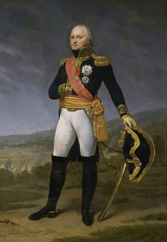 Portrait of General Claude Legrand, vintage artwork by Antoine-Jean Gros, 12x8" (A4) Poster