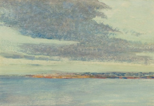 Peconic Bay from the North Fork, vintage artwork by Henry Prellwitz, 12x8" (A4) Poster