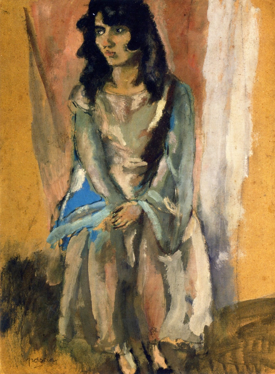 The Brown Persian by Jules Pascin,16x12(A3) Poster