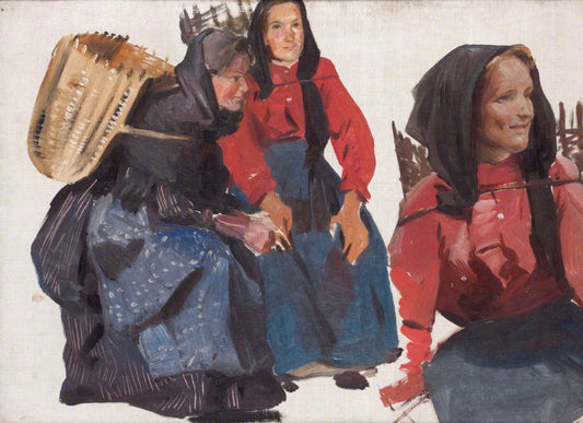 Fisherwomen at Portsoy by George Murray,16x12(A3) Poster