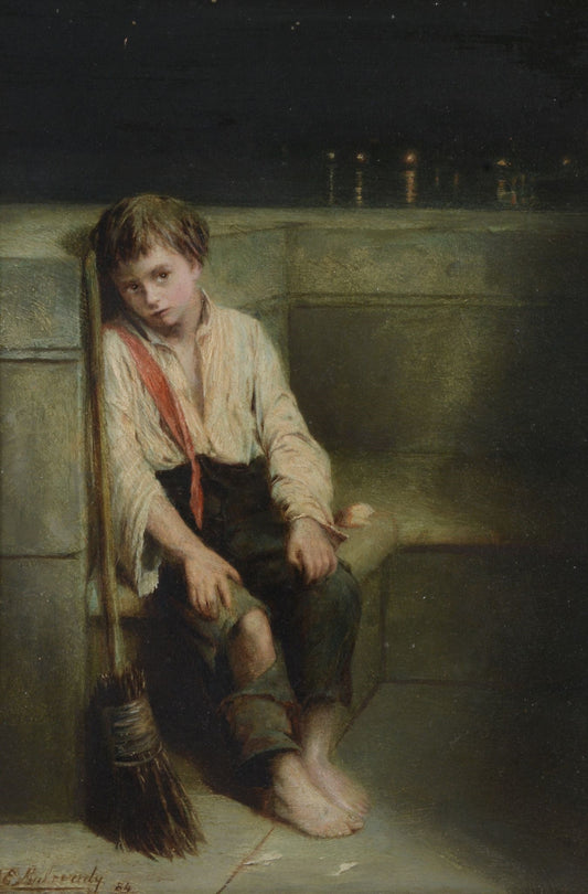 A London Jo, vintage artwork by Augustus Edwin Mulready, 12x8" (A4) Poster