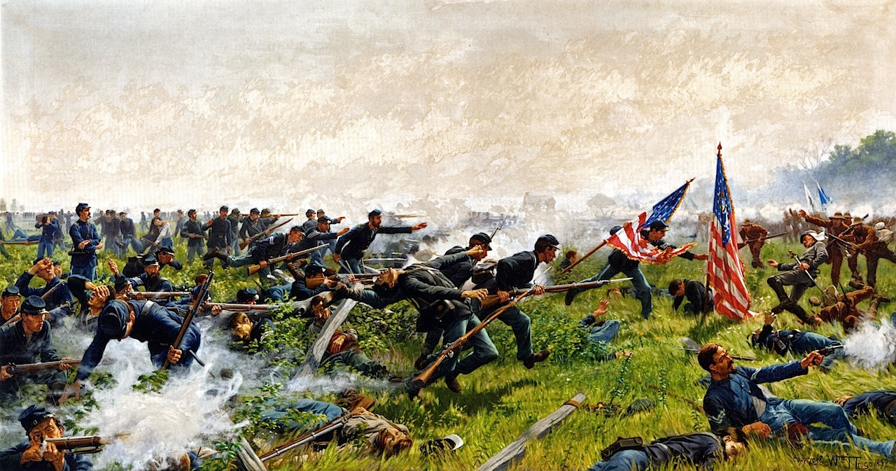 The Rescue of the Colors by William Trego,A3(16x12")Poster