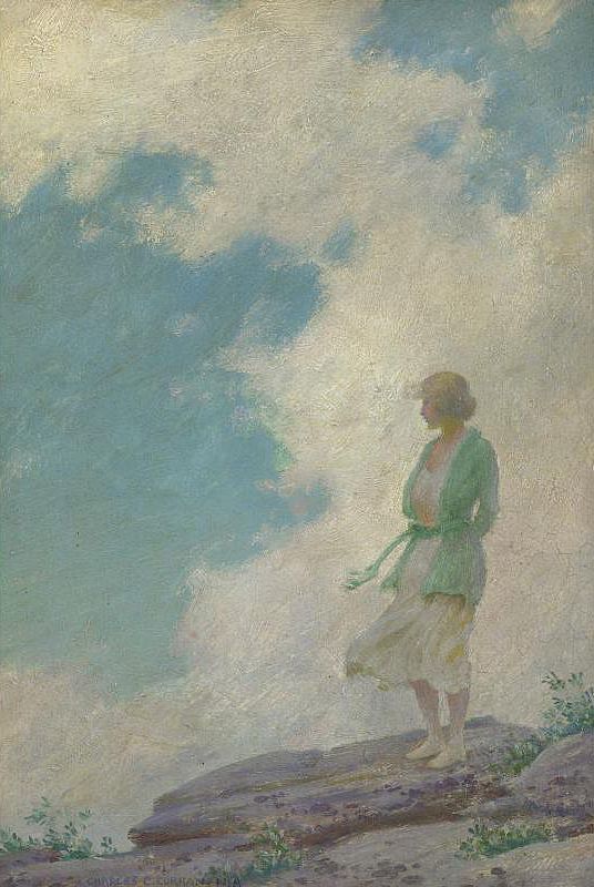 The Green Jacket by Charles Courtney Curran,A3(16x12")Poster