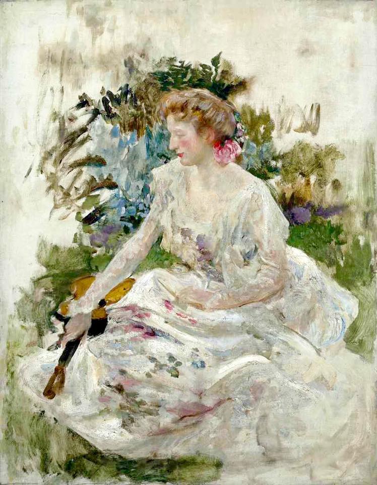 Sweet Music, vintage artwork by Sir James Jebusa Shannon, 12x8" (A4) Poster