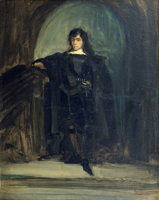 Autoportrait dit en Ravenswood ou en Hamlet, vintage artwork by Eugène Delacroix, A3 (16x12") Poster Print