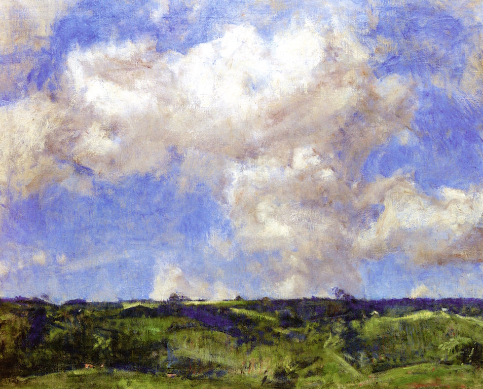 Over the Uplands, vintage artwork by Charles Harold Davis, 12x8" (A4) Poster